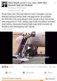 Prior to rizal taking the stand as the 21st prosecution. Sewa Jet Dan Jumlah Beg Alasan Pegawai Datin Seri Rosmah Mansor Tidak Masuk Akal Rafizi Ramli