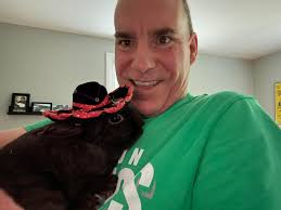 My Minkey (monkey) wearing my neckerchief from my spa day! Nite nite  everyone!