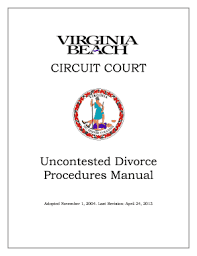 To get a marriage null and void in va you have to prove fraud. Virginia Beach Uncontested Divorce Manual Fill Online Printable Fillable Blank Pdffiller