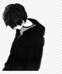 Anime characters, too, deal with changing, and as they fight, the feeling of sadness changes them. Sad Boy Black Only Me Anime Boy Depression Drawings Of A Boy Hd Png Download 801x927 1711005 Pngfind