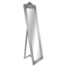 Shop vanity, floor and wall mirrors. 17x69 Ornate Silver Cheval Floor Mirror At Home