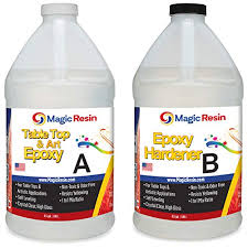 Durable, for both indoor and outdoor use. Magic Resin 1 Gallon 3 8 L Premium Quality Clear Epoxy Resin Kit Non