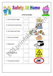 I Used This Worksheet To Teach My Young Kids About Some Safety Rules At Home They Liked It A Lot I Hope That Safety Rules At Home Home Safety Students Safety