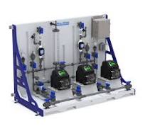 CFPS-3 Plastic Triplex Skid System - Blue-White Industries