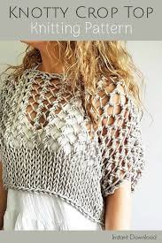 This Is Sooooo Cute Love X10 Festival Crop Top Knitting Pattern Knotty Crop T Orgu Modelleri Suveter Desenleri Kisa Kazak