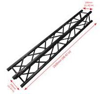 ProX F34 Square Truss Straight Segment Matte Black - 2.5 Meter