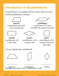 Math learning goals • investigate the relationship between the number of sides in a home activity or further classroom consolidation choose a regular polygon other than a quadrilateral and answer the following question: Types Of Quadrilaterals Worksheet Education Com Third Grade Geometry Worksheets Quadrilaterals Geometry Worksheets