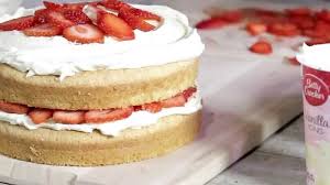 In large bowl, beat cake ingredients with electric mixer on low speed 30 seconds, then on medium speed 2 minutes. Strawberry And Cream Cake Recipe Betty Crocker Youtube