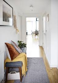 Hallway decorating ideas to take your space from dull to delightful and make a great first impression. Hallway Makeover With West Elm Uk The Lovely Drawer Hallway Seating Bungalow Hallway Ideas Small Hallways