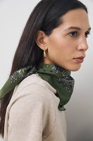 scarf silk printed West