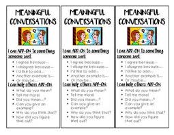 Meaningful Conversations Bookmarks Meaningful Conversations Argumentative Writing Meaningful