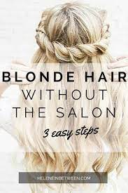 Blonde Hair Without The Salon Blonde Hair At Home Sallys Hair Dye Dyed Blonde Hair