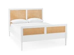 Crafted of hardwood, each piece is carefully. White And Cane Bed Diy Tami In Between
