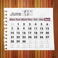 Hier finden sie den kalender juni 2021 mit nationalen und anderen feiertagen für österreich. Kalender Juni 2021 Auf Holz Stock Vektorgrafi Crushpixel