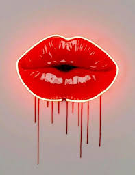 Please contact us if you want to publish a lips aesthetic wallpaper. Lips Red And Kiss Image Neon Lips Neon Aries Aesthetic