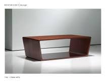 Good condition for it's vintage age, some minor scratches. Contemporary Coffee Table Linc Bernhard Design Walnut Solid Wood Maple