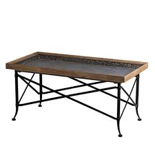 Rustic white coffee tables *see offer details. Classic Vintage Wood And Metal Coffee Table Natural Black A B Home Target
