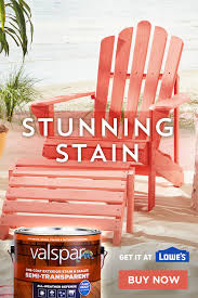 Applying Color To Outdoor Furniture Stain Is Easy With Semi Transparent Valspar Stain It Provides All Outdoor Deck Furniture Backyard Furniture Staining Wood