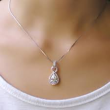 See more ideas about diamond, necklace, pear shaped diamond necklace. Xmas 2ct Pear Shape 2carat Diamond Pendant Necklace For Girlfriend Wedding Pendant For Women Luxury Bridal Necklace Pendants Aliexpress