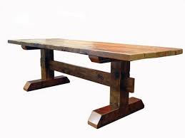 Antique Trestle Dining Table Antique Reclaimed Trestle Dining Table Trestle Dining Tables Dining Table Rustic Timber Table