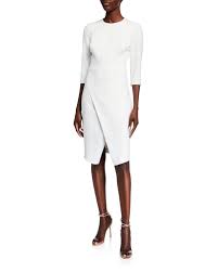 Kofi Woven Sheath Dress In White Black Halo Black Sheath Dress Sheath Dress