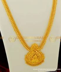 At our store you can find unique and exclusive collections for latest indian diamond jewelry designs. Buy New Model Lakshmi Gold Haram Designs Real Gold Tone Golden Beads Haram Artificial Jewellery