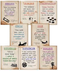 Literary Terms Ii Quote Poster Set Of Eight Classroom Etsy Literary Terms Writing Skills English Writing