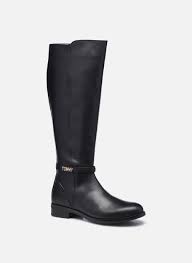Livraison et retours gratuits disponibles. Tommy Hilfiger Block Branding Flat Long Boot Schwarz Stiefel Bei Sarenza De 449359