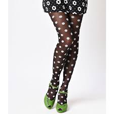 Black And White Tights Black White Large Polka Dot Sheer Stockings 16 Aud Liked On Polyvore Featuring Intimates Hosiery T Black And White Tights Polka Dot Tights Dots Fashion