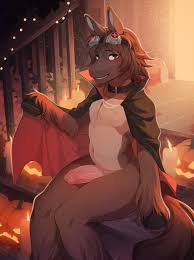 Uncensored Furry Hentai - Two Canines Mating on a Desk