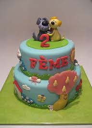 Cartoon Character Birthday Cake Images For Boys A Birthday Cake With The Birthday Girl S Favorite Cartoon Characters Cake Designs Birthday Animal Cakes Cupcake Birthday Cake
