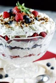 Triple Berry Punch Bowl Cake All Decked Out In Red White And Blue Punch Bowl Cake Bowl Cake Trifle Recipe