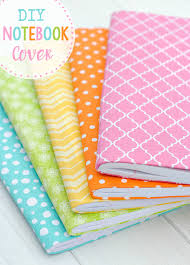 Graph paper is a great idea] because you will be taking a large sheet and folding it in half, meaning you can use it as a lined notebook. Cute Easy Diy Notebook Cover Crazy Little Projects