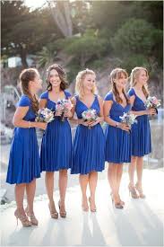 Classic French Riviera Wedding Royal Blue Bridesmaid Dresses Royal Blue Bridesmaids Blue Bridesmaids