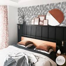 Tropical Leaf Jungle Removable Wallpaper Peel And Stick Or Etsy In 2020 Master Bedroom Wallpaper Removable Wallpaper Accent Wall Bedroom
