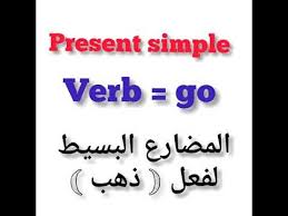تصريف فعل ذهب في المضار الماضي المستقبل البسيط Verb Go Present Past Future Simple Youtube