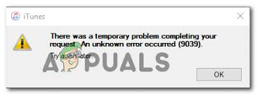 How To Fix Itunes Error 9039 Appuals Com