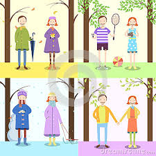 Art drawings for kids drawing for kids art for kids drawing drawing clipart outdoor activities for kids sports activities dibujos cute free vector art. Children Four Seasons