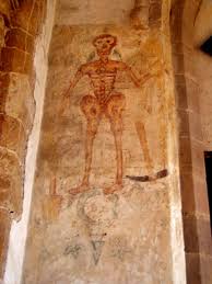 Customizable adobe illustrator vector art based. Medieval Skeleton Church Wall Painting Photo Ashby St Ledgers Mapio Net