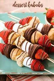 Dessert Kabobs Skewers Quick Easy Lil Luna Recipe Dessert Kabobs Desserts Kabob Recipes