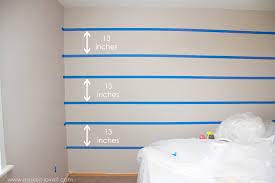 The most common is in the middle of the wall. How To Paint Super Straight Horizontal Striped Lines On A Wall