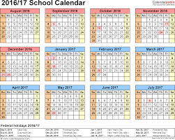 School Calendars 2016 2017 As Free Printable Word Templates School Calendar Academic Calendar Calendar Printables