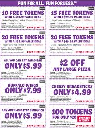 Best 2020 Chuck E Cheese Coupons Free Tokens Tickets Chuck E Cheese Printable Coupons Free Printable Coupons