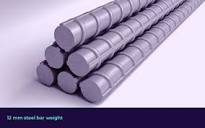 12mm steel bar weight: Formula, price per kg, weight per metre