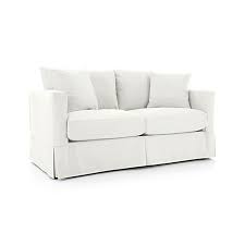 Willow White Full Sleeper Sofa With Air Mattress Reviews Crate And Barrel In 2020 Full Sleeper Sofa Apartment Sofa Sofas For Small Spaces