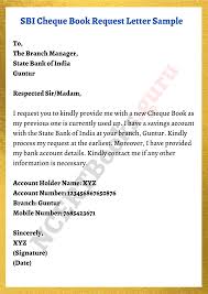 How to write a formal letter? Cheque Book Request Letter Formats Samples How To Write A Letter