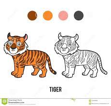 livre de coloriage tigre illustration vecteur du gibier 120389885 tiana xl