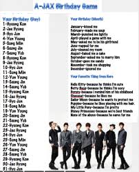 I Don T Know What To Call This Lol A Jax Birthday Game Have Fun Please Like Kpop Quiz Birthday Games Have Fun