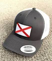 Show your southern pride with this alabama flag embroidered patch snapback hat. State Of Alabama Flag Hat Snapback Trucker Mesh Cap Handcrafted In The Usa Ebay