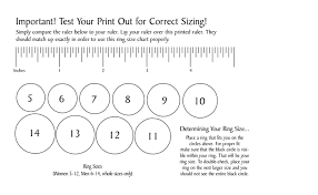 Ring Sizing Chart To Make Jewelry Making Tutorials